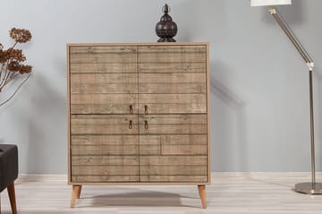 Skåp Dirk 95 cm Träpanel - Brun - Förvaring - Skåp - Förvaringsskåp