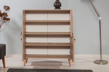 Skåp Dirk 95 cm Träpanel - Brun - Förvaring - Skåp - Förvaringsskåp
