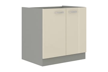 Skåp för tvättmaskin Karmen 80x52x82 cm - Beige/Grå - Förvaring - Skåp - Förvaringsskåp