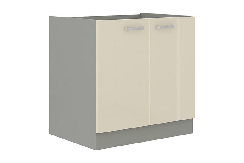 Skåp för tvättmaskin Karmen 80x52x82 cm - Beige/Grå - Förvaring - Skåp - Förvaringsskåp