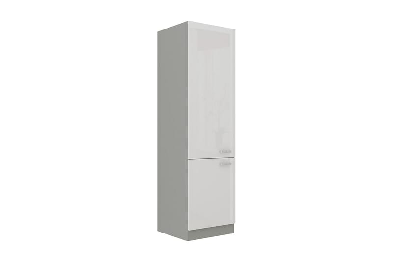 Skåp med dörrar Bianco 60x57x210 cm - Vit - Förvaring - Skåp - Förvaringsskåp