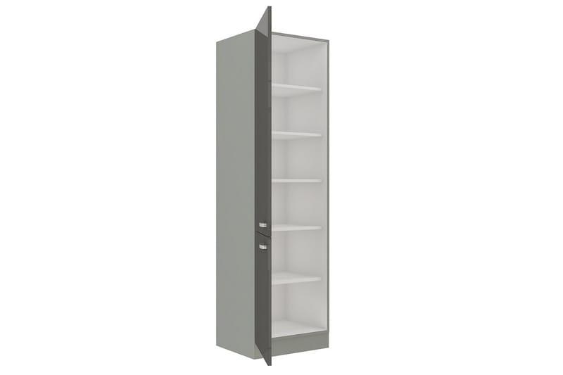 Skåp med dörrar Bianco 60x57x210 cm - Vit - Förvaring - Skåp - Förvaringsskåp