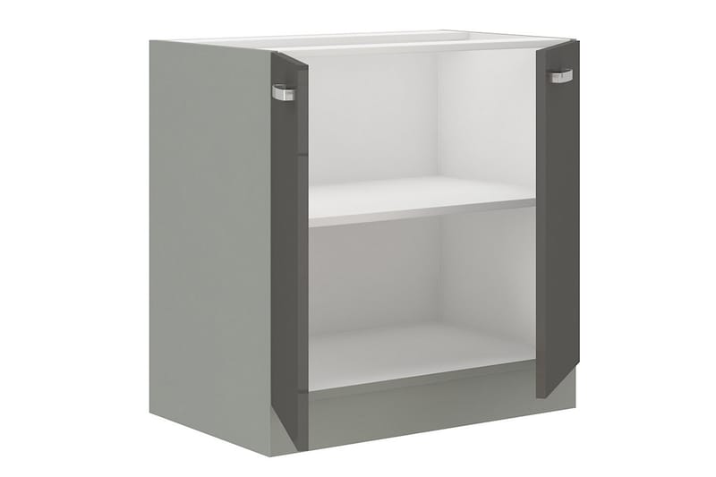 Skåp med dörrar Grey 80x60x82 cm - Grå - Förvaring - Skåp - Förvaringsskåp
