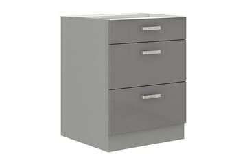 Skåp med lådor Grey 60x52x82 cm - Grå - Förvaring - Skåp - Förvaringsskåp
