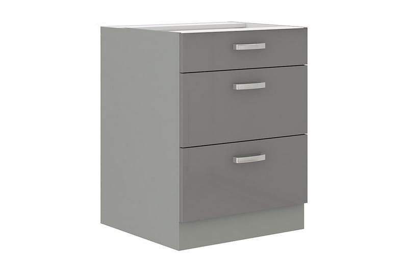 Skåp med lådor Grey 60x52x82 cm - Grå - Förvaring - Skåp - Förvaringsskåp