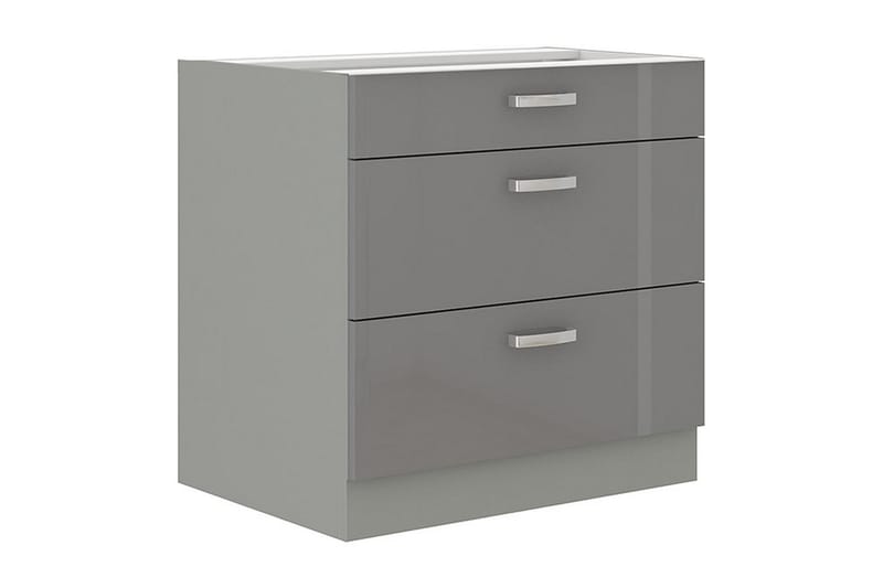 Skåp med lådor Grey 80x52x82 cm - Grå - Förvaringsskåp