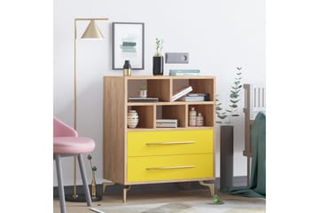 Skåpsbyrå 40x70 cm - Guld/Natur - Förvaring - Skåp - Förvaringsskåp