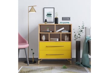 Skåpsbyrå 40x70 cm - Guld/Natur - Förvaring - Skåp - Förvaringsskåp