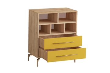 Skåpsbyrå 40x70 cm - Guld/Natur - Förvaring - Skåp - Förvaringsskåp