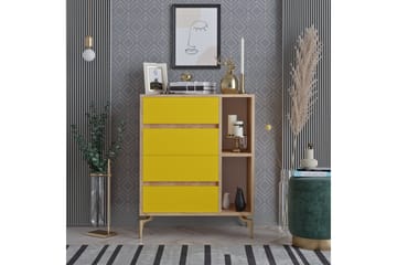 Skåpsbyrå 40x70 cm - Guld/Natur/Gul - Förvaring - Skåp - Förvaringsskåp