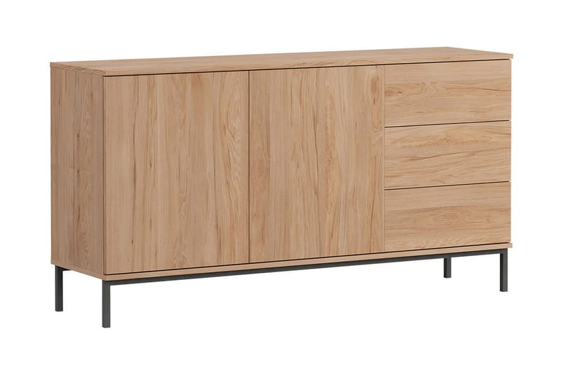 Skåpsbyrå Quertas 150x80x41 cm - Natur/Svart - Förvaring - Skåp - Förvaringsskåp