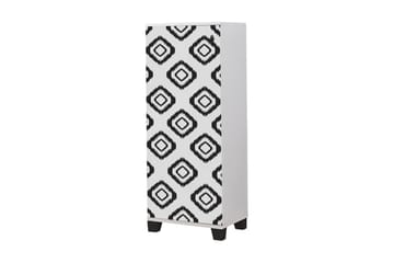 Skoskåp 38x50 cm - Vit/Svart - Förvaring - Skåp - Förvaringsskåp