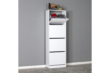 Skoskåp 51x157 cm - Vit - Förvaring - Skåp - Förvaringsskåp