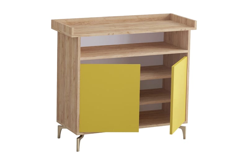 Skoskåp 52x100 cm - Guld/Natur/Gul - Förvaring - Skåp - Förvaringsskåp