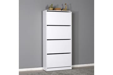 Skoskåp 73x157 cm - Vit - Förvaring - Skåp - Förvaringsskåp