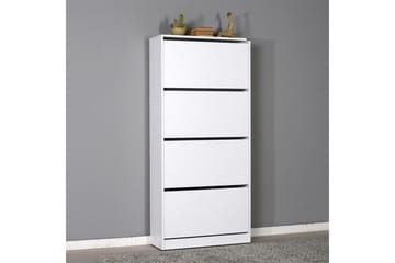 Skoskåp 73x157 cm - Vit - Förvaring - Skåp - Förvaringsskåp