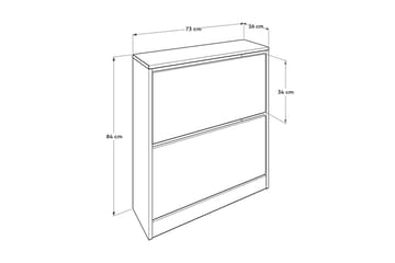 Skoskåp 73x84 cm - Vit - Förvaring - Skåp - Förvaringsskåp