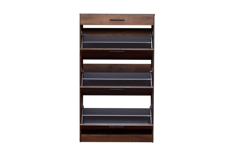 Skoskåp 75x128 cm - Valnöt - Förvaring - Skåp - Förvaringsskåp