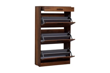 Skoskåp 75x128 cm - Valnöt - Förvaring - Skåp - Förvaringsskåp