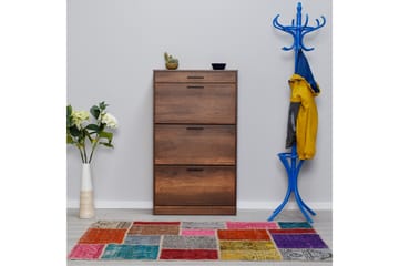 Skoskåp 75x128 cm - Valnöt - Förvaring - Skåp - Förvaringsskåp