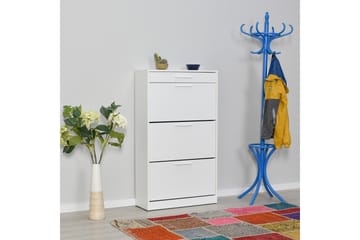 Skoskåp 75x128 cm - Vit - Förvaring - Skåp - Förvaringsskåp