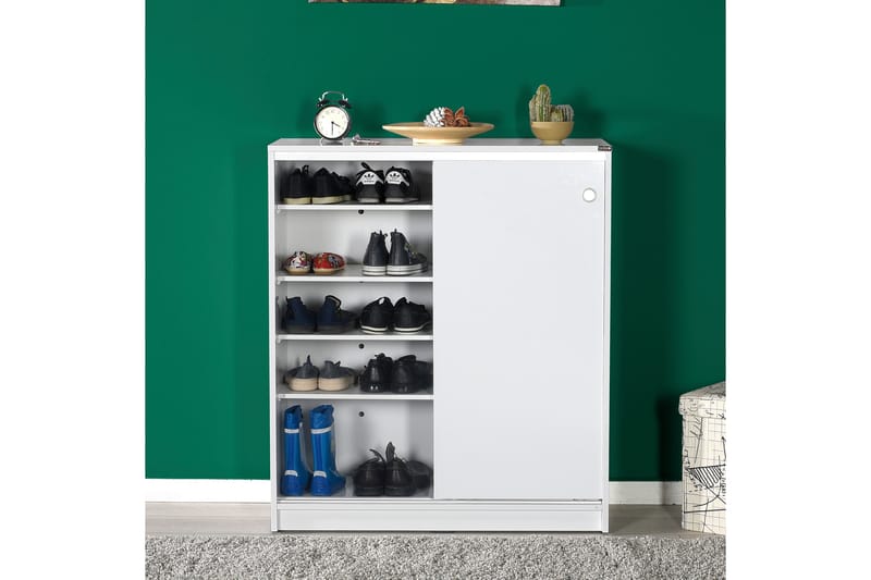 Skoskåp 91x105 cm - Vit - Förvaring - Skåp - Förvaringsskåp
