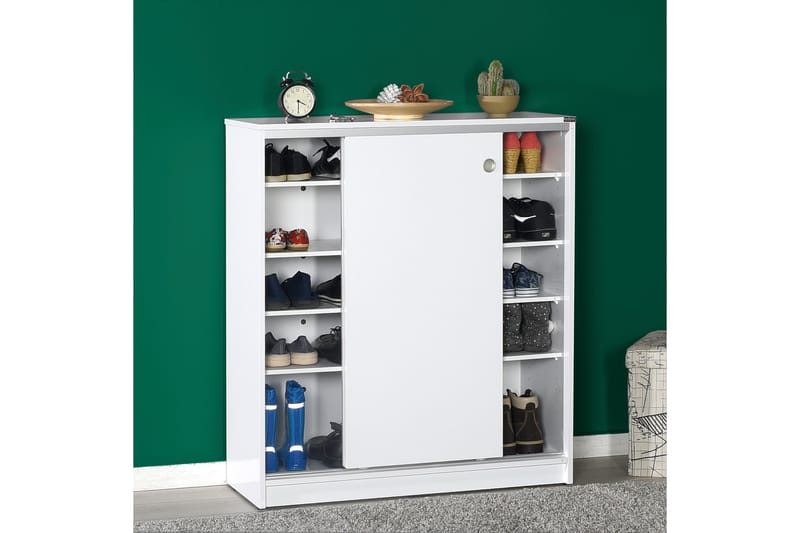 Skoskåp 91x105 cm - Vit - Förvaring - Skåp - Förvaringsskåp