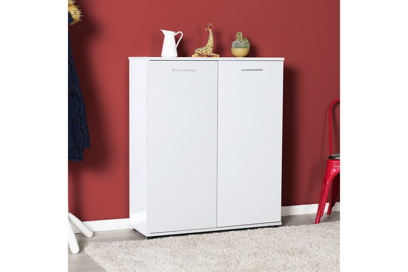 Skoskåp 91x108 cm - Vit - Förvaring - Skåp - Förvaringsskåp