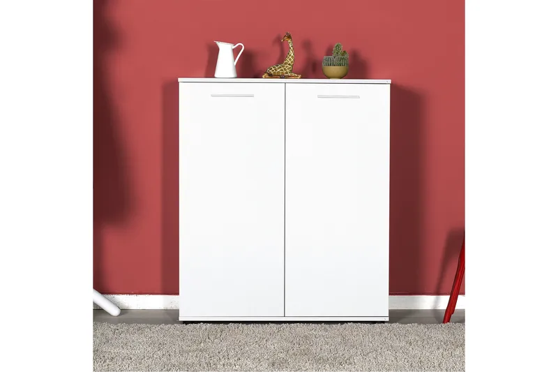 Skoskåp 91x108 cm - Vit - Förvaring - Skåp - Förvaringsskåp