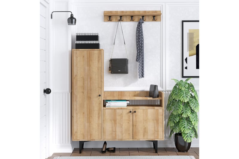 Skoskåp Barneveld 120x35 cm - Natur - Förvaring - Skåp - Förvaringsskåp