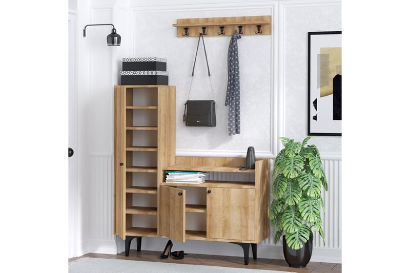 Skoskåp Barneveld 120x35 cm - Natur - Förvaring - Skåp - Förvaringsskåp