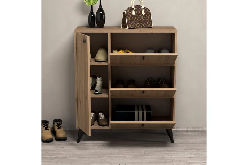 Skoskåp Conin Skoskåp 35x90 cm Natur - Förvaring - Skåp - Förvaringsskåp