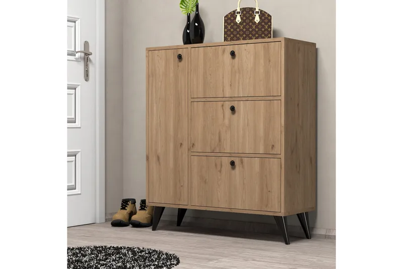 Skoskåp Conin Skoskåp 35x90 cm Natur - Förvaring - Skåp - Förvaringsskåp