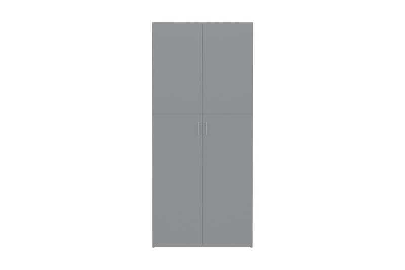 Skoskåp grå 80x35,5x180 cm spånskiva - Grå - Hallförvaring - Skoskåp - Förvaringsskåp