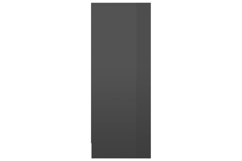 Skoskåp grå högglans 31,5x35x90 cm spånskiva - Grå högglans - Hallförvaring - Skohylla & skoställ