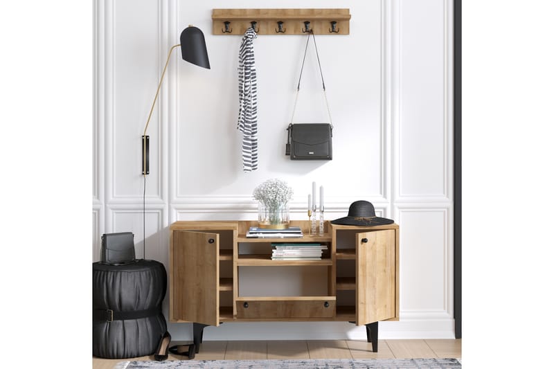 Skoskåp Gradyan 120x35 cm - Natur - Förvaring - Skåp - Förvaringsskåp