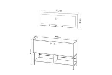 Skoskåp Jonnm 35x120 cm - Natur - Förvaring - Skåp - Förvaringsskåp