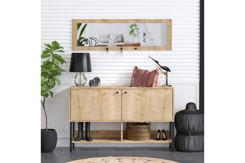 Skoskåp Jonnm 35x120 cm - Natur - Förvaring - Skåp - Förvaringsskåp