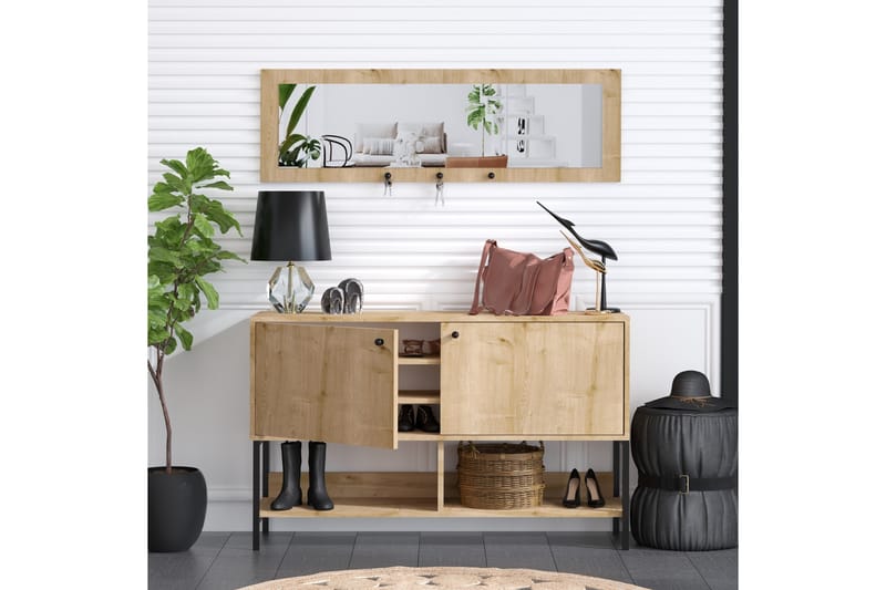 Skoskåp Jonnm 35x120 cm - Natur - Förvaring - Skåp - Förvaringsskåp