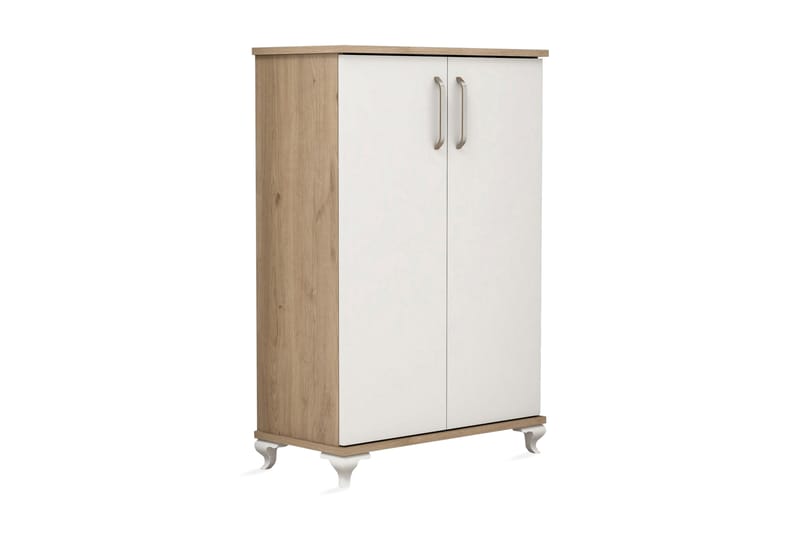 Skoskåp Kauper 72 cm - Valnöt/Vit - Förvaring - Skåp - Förvaringsskåp