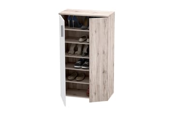 Skoskåp Lidget 69 cm - Brun/Vit - Förvaring - Skåp - Förvaringsskåp