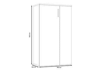 Skoskåp Lidget 69 cm - Brun/Vit - Förvaring - Skåp - Förvaringsskåp