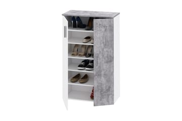 Skoskåp Lidget 69 cm - Grå/Vit - Förvaring - Skåp - Förvaringsskåp