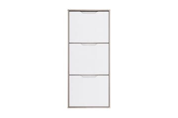 Skoskåp Mettlen 55x130 cm - Brun|Vit - Förvaring - Skåp - Förvaringsskåp