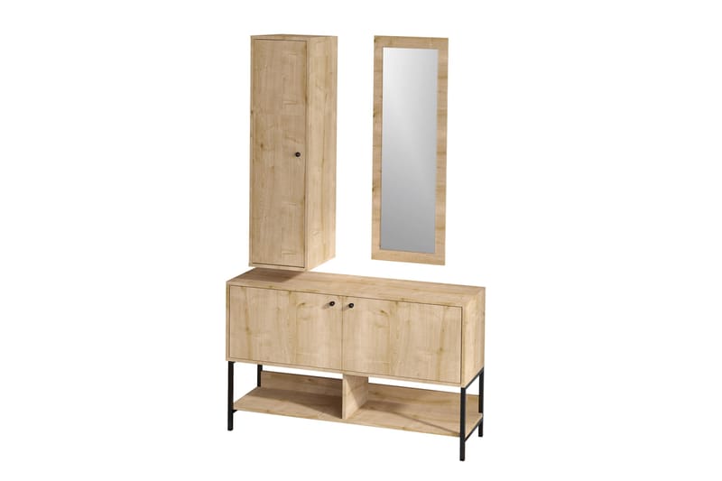 Skoskåp Oriamal 35x120 cm - Natur - Förvaring - Skåp - Förvaringsskåp
