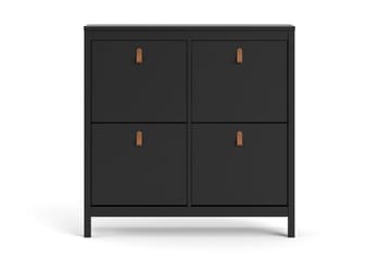 Skoskåp Osterholm 25x102 cm - Svart/Natur - Förvaring - Skåp - Förvaringsskåp