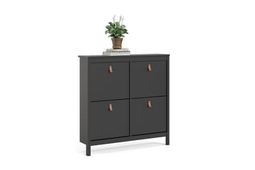 Skoskåp Osterholm 25x102 cm - Svart/Natur - Förvaring - Skåp - Förvaringsskåp