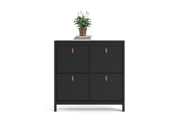 Skoskåp Osterholm 25x102 cm - Svart/Natur - Förvaring - Skåp - Förvaringsskåp