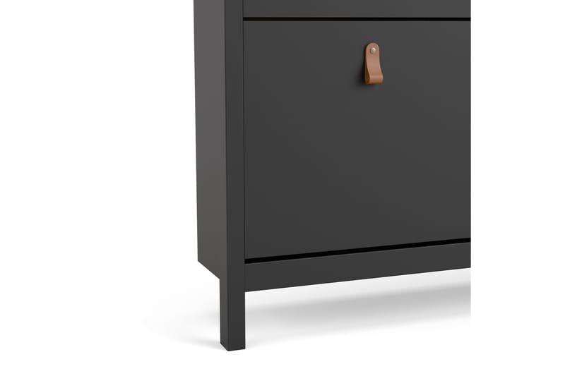 Skoskåp Osterholm 25x102 cm - Svart/Natur - Förvaring - Skåp - Förvaringsskåp