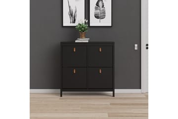 Skoskåp Osterholm 25x102 cm - Svart/Natur - Förvaring - Skåp - Förvaringsskåp